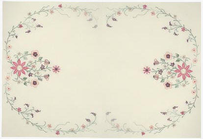 JDR  194  Peaches and Cream  Table Topper