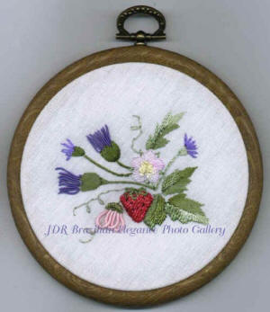 Strawberry & Thistle Brazilian Embroidery Design