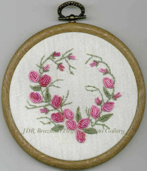 Rosie The Rolled Rose Brazilian Embroidery Design
